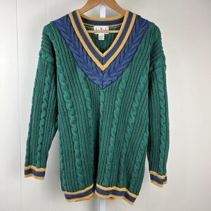Vintage 90s INC International Concepts Sweater Mens Small V-Neck‎ Multicolor